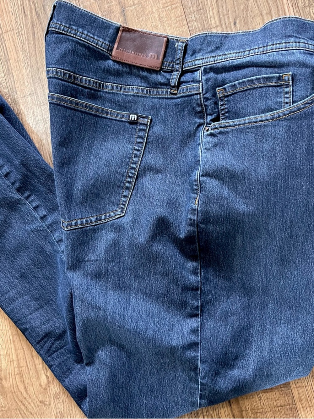 Travis Mathew Men’s Dark Blue Slim Straight Jeans Sz 36